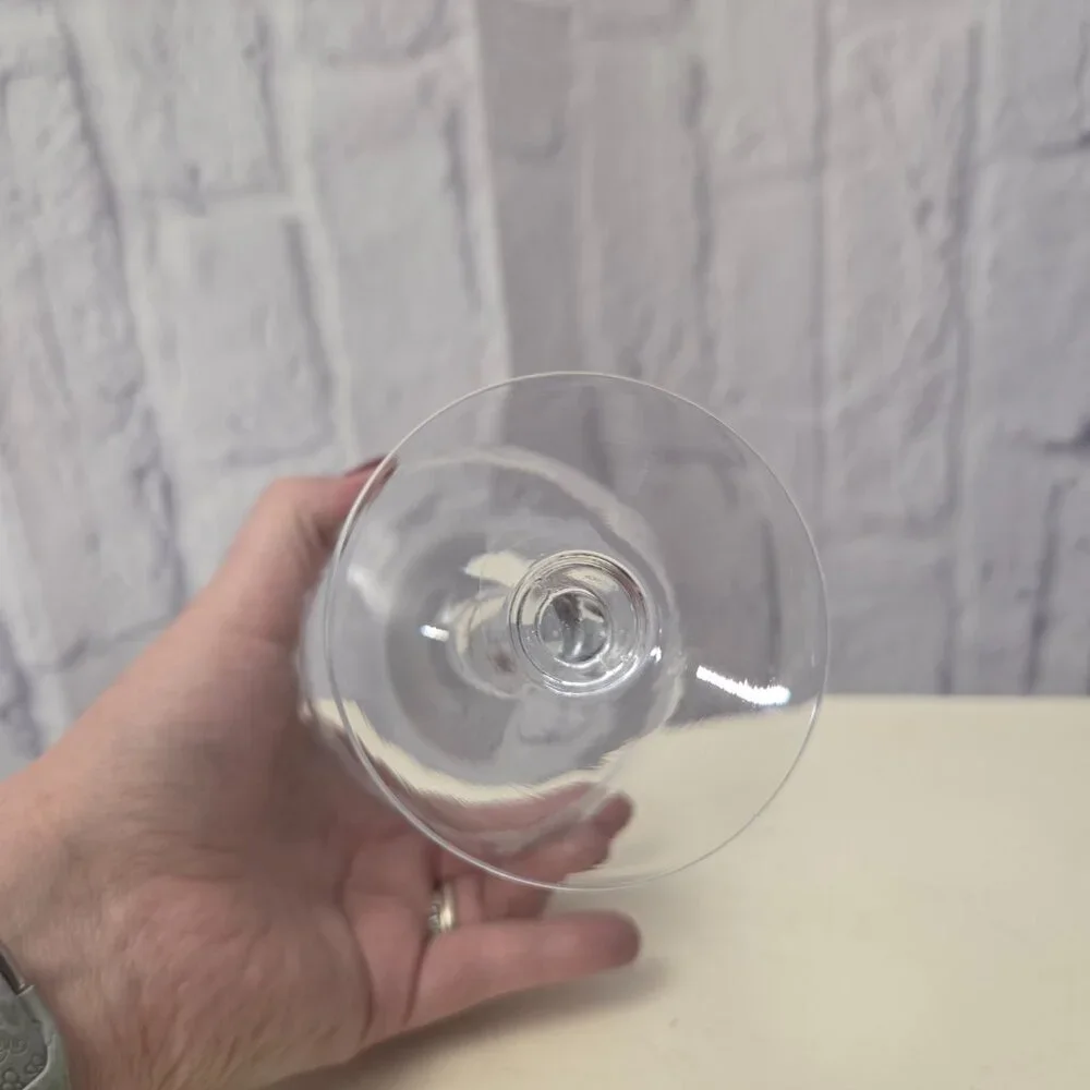 Unbranded Vintage Hand Etched Stemware Wine Glass